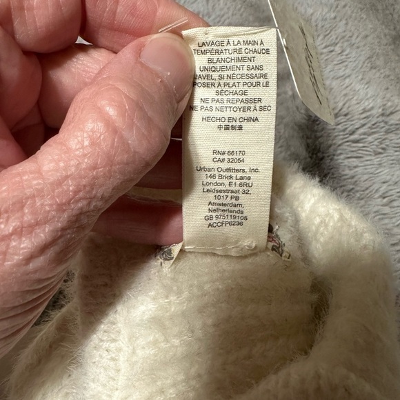 Free People Timber Fuzzy Knit Trapper Hat, Cream, One Size (v) - Picture 8 of 10